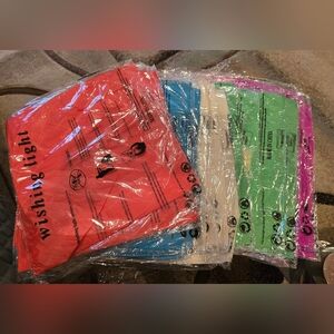 20 Pc Wishing Light Lantern, 4 Each Of 5 Colors